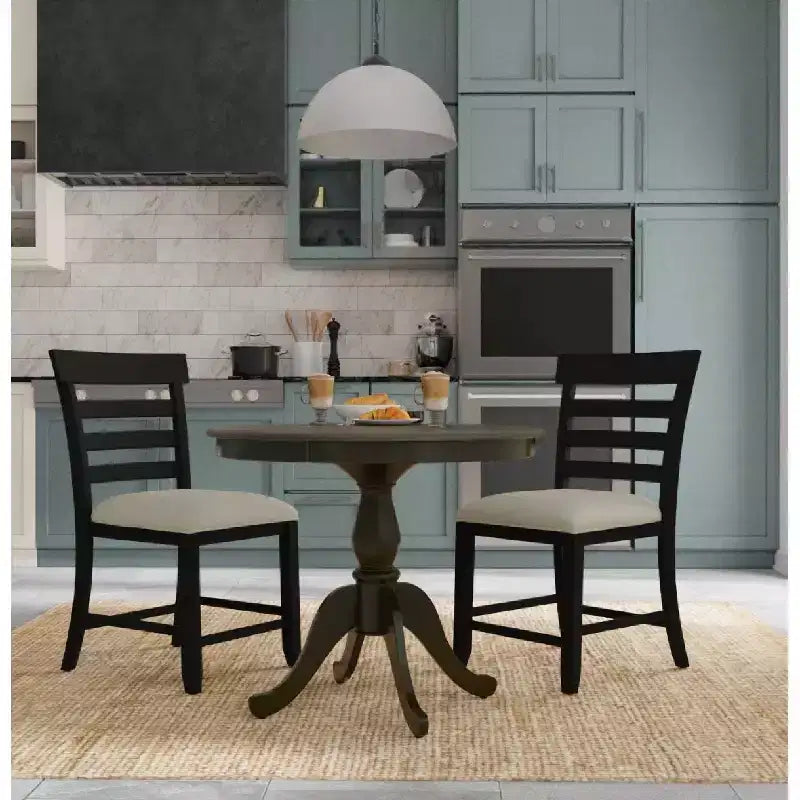 Mesa de comedor de pedestal redonda Carolina Living 36 Salem