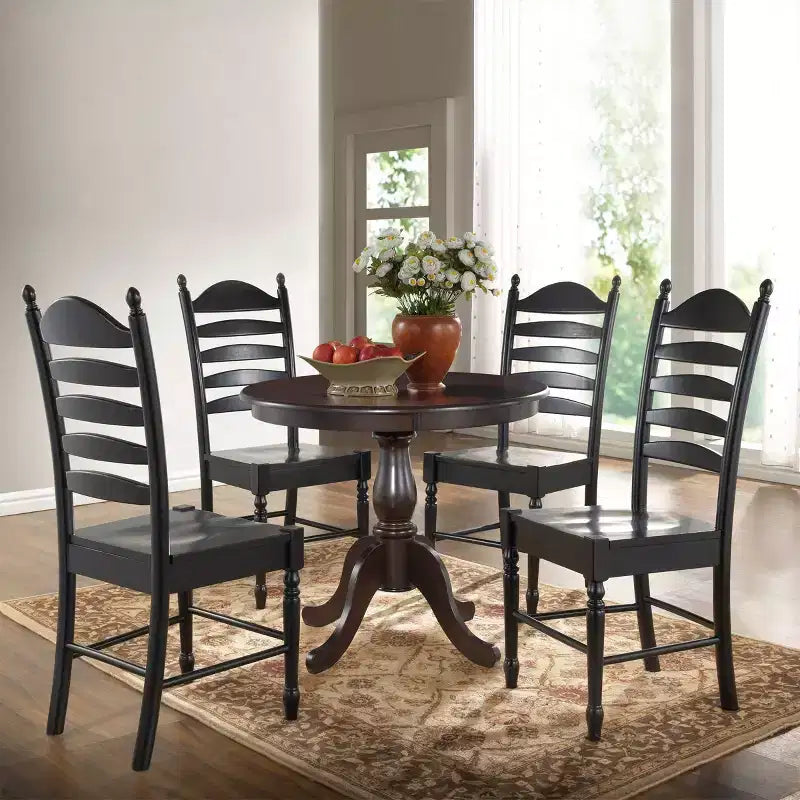 Mesa de comedor de pedestal redonda Carolina Living 36 Salem