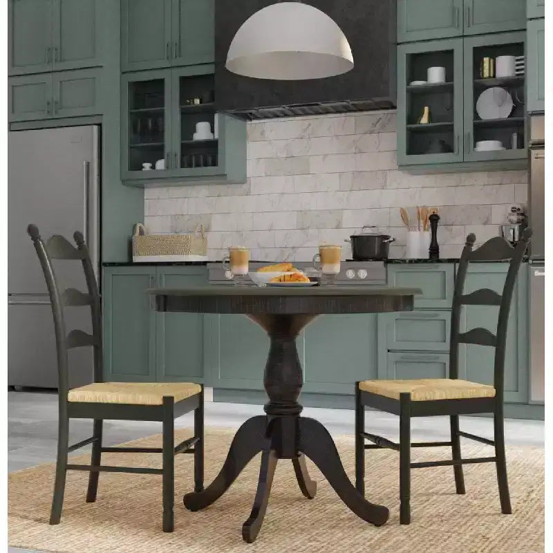 Mesa de comedor de pedestal redonda Carolina Living 36 Salem