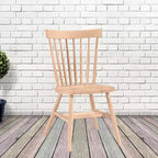 Silla Copenhague sin terminar - International Concepts: Madera maciza, Parawood, sin brazos