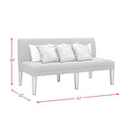 Sofá para comedor tapizado Hayward gris - Picket House Furnishings