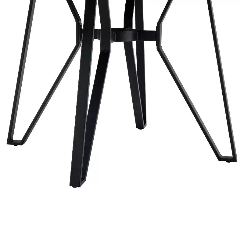 Christopher Knight Home Mesa de comedor redonda Will de 46.85" con tablero y patas de horquilla para 4 personas, fresno claro