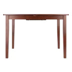 Mesa de comedor extensible Darren Nogal - Winsome: Extensión de mariposa autoalmacenable, Asientos para 6