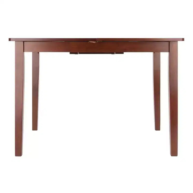 Mesa de comedor extensible Darren Nogal - Winsome: Extensión de mariposa autoalmacenable, Asientos para 6