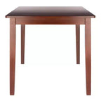 Mesa de comedor extensible Darren Nogal - Winsome: Extensión de mariposa autoalmacenable, Asientos para 6