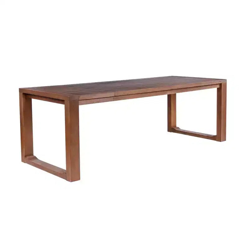 Juego de mesa de comedor extensible Rasmus de 5 piezas con sillas auxiliares, castaño - Boraam