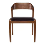 Juego de mesa de comedor extensible Rasmus de 5 piezas con sillas auxiliares, castaño - Boraam