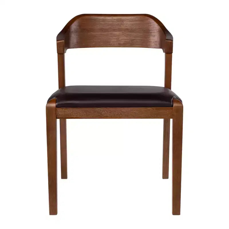 Juego de mesa de comedor extensible Rasmus de 5 piezas con sillas auxiliares, castaño - Boraam