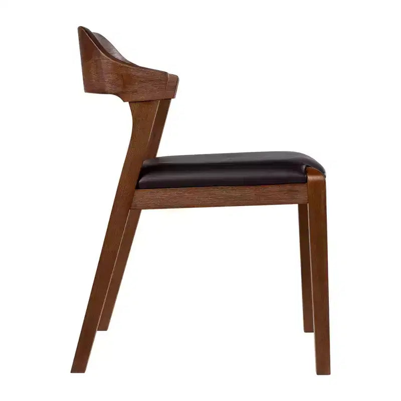 Juego de mesa de comedor extensible Rasmus de 5 piezas con sillas auxiliares, castaño - Boraam