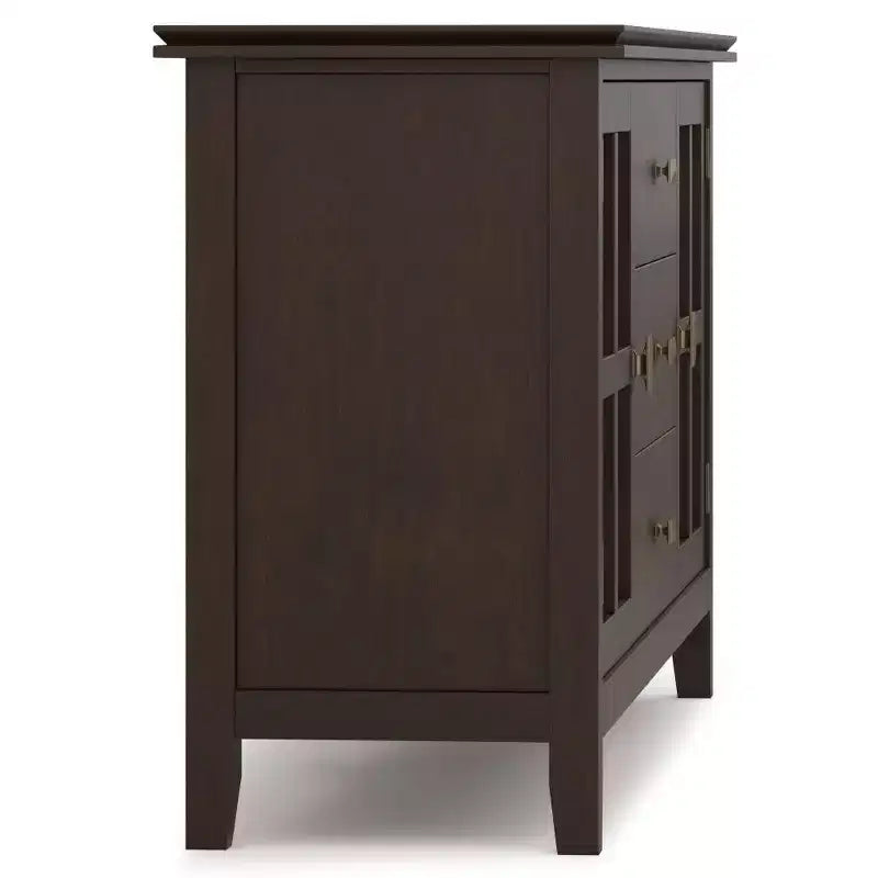 Aparador buffet grande Stratford de color castaño oscuro - WyndenHall