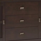 Aparador buffet grande Stratford de color castaño oscuro - WyndenHall