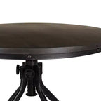 Mesa Powell Tormo de altura de barra, redonda, ajustable, gris