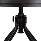 Mesa Powell Tormo de altura de barra, redonda, ajustable, gris