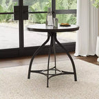 Mesa Powell Tormo de altura de barra, redonda, ajustable, gris