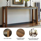 Mesa de comedor a la altura del mostrador Torjin de Signature Design by Ashley, color marrón: estilo industrial urbano, metal pavonado envejecido, 3 plazas