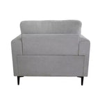 Sillón Kyrene de 41" de lino gris claro - Acme Furniture: Sillón auxiliar tapizado con patas de metal