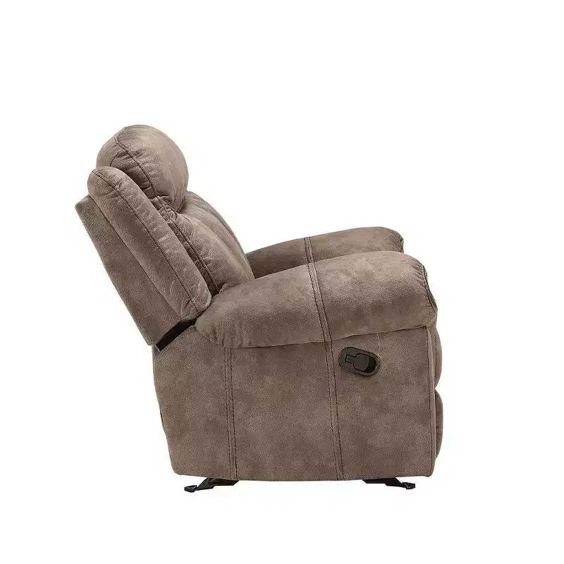 Sofá Zubaida de Acme Furniture en terciopelo bicolor chocolate