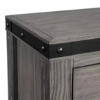 Cómoda Montauk de 5 Cajones Gris - Picket House Furnishings: Amplio Almacenamiento, Tiradores Metálicos, Muebles de Dormitorio