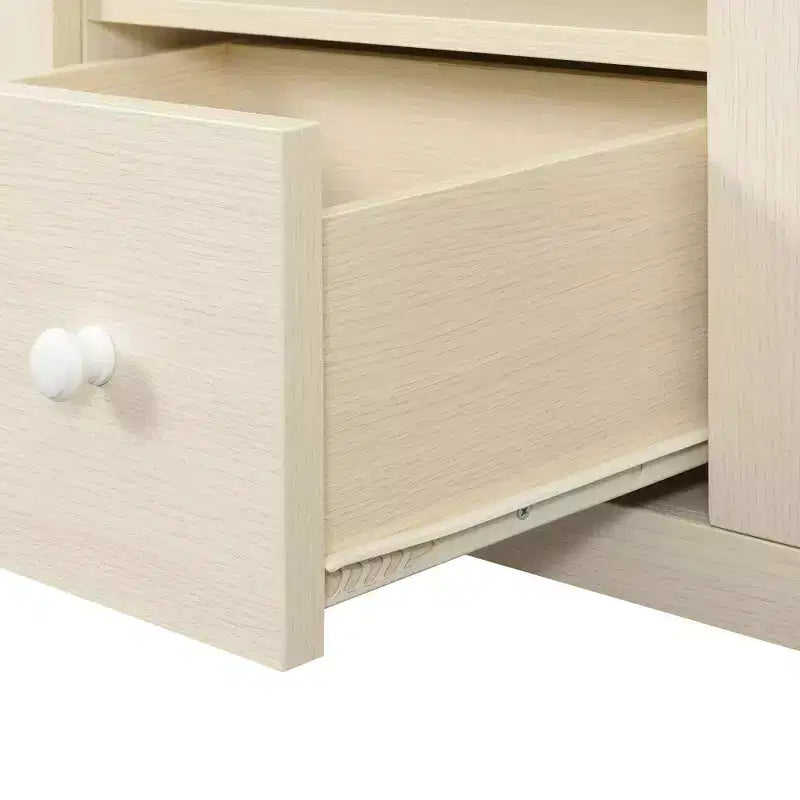 Mueble para TV con 1 cajón Newport Park Lane para televisores de hasta 65": vitrinas de cristal, organizador de cables - Breighton Home