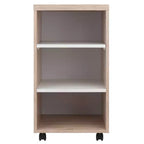 Juego de escritorio modular Kenner de 3 piezas con 2 cajones y 3 estantes de madera recuperada - Winsome