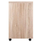 Juego de escritorio modular Kenner de 3 piezas con 2 cajones y 3 estantes de madera recuperada - Winsome