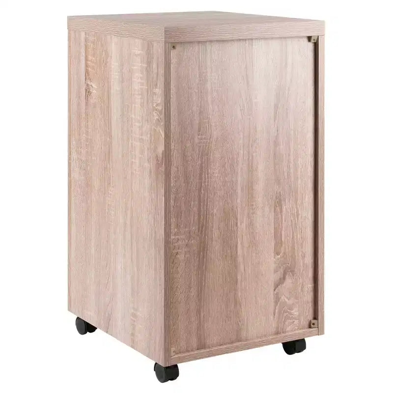 Juego de escritorio modular Kenner de 3 piezas con 2 cajones y 3 estantes de madera recuperada - Winsome