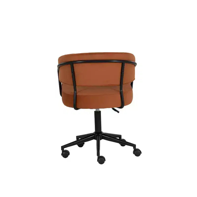 Silla de oficina Prestwick de Linon, color caramelo