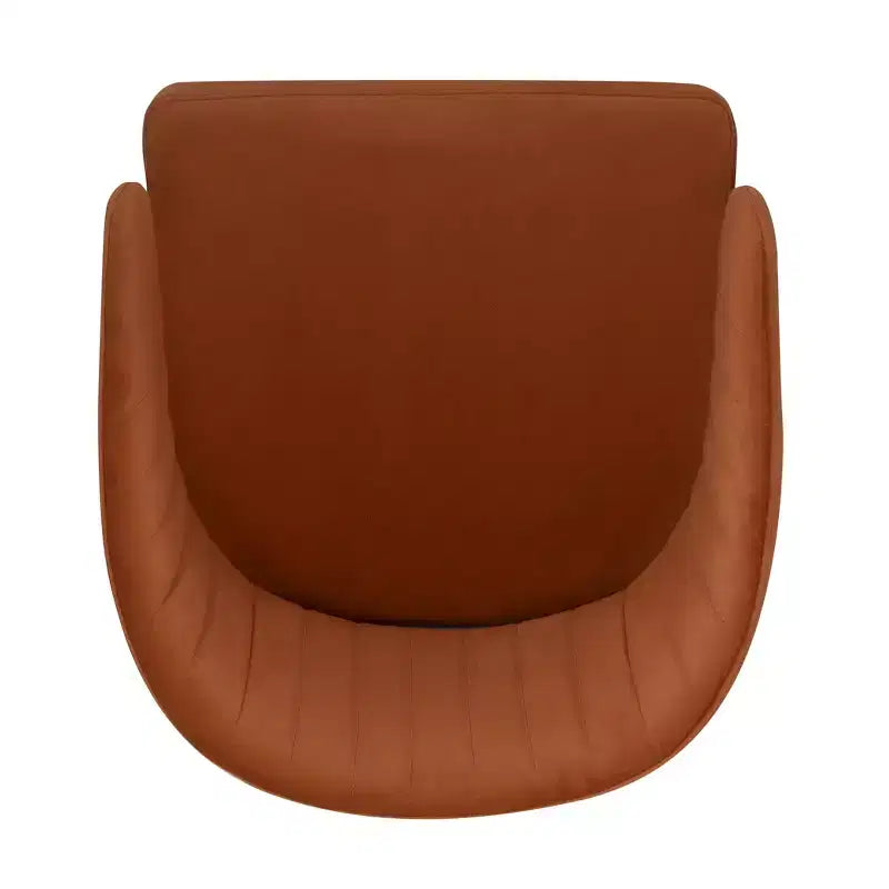 Silla de oficina Prestwick de Linon, color caramelo