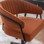 Silla de oficina Prestwick de Linon, color caramelo