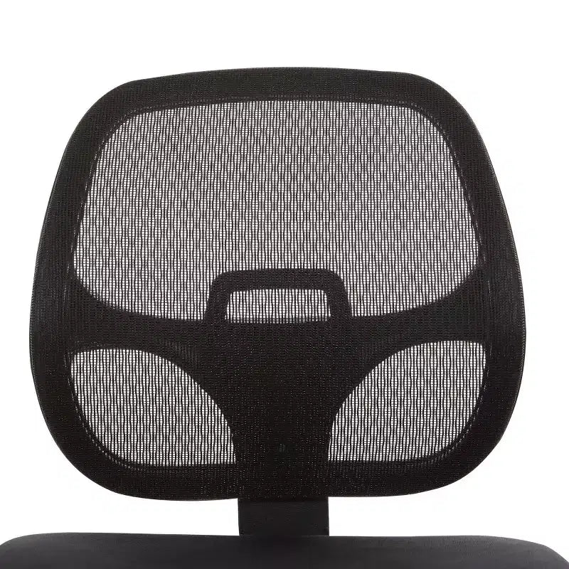 Sillón de oficina ergonómico negro - OSP Home Furnishings: Giratorio, Soporte lumbar de malla, Altura ajustable