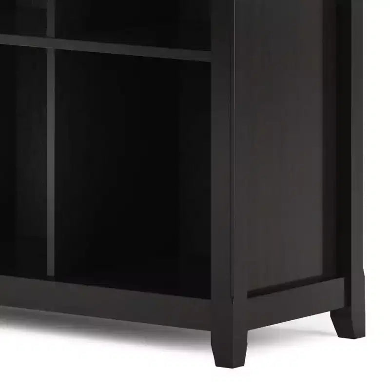 Estantería de almacenamiento Halifax de 12 cubos WyndenHall de 48", marrón nogal: estilo de transición, estructura de pino y madera contrachapada, estantes fijos