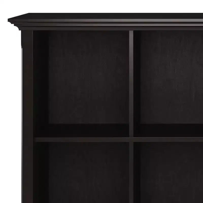 Estantería de almacenamiento Halifax de 12 cubos WyndenHall de 48", marrón nogal: estilo de transición, estructura de pino y madera contrachapada, estantes fijos