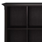 Estantería de almacenamiento Halifax de 12 cubos WyndenHall de 48", marrón nogal: estilo de transición, estructura de pino y madera contrachapada, estantes fijos