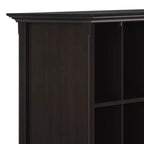 Estantería de almacenamiento Halifax de 12 cubos WyndenHall de 48", marrón nogal: estilo de transición, estructura de pino y madera contrachapada, estantes fijos