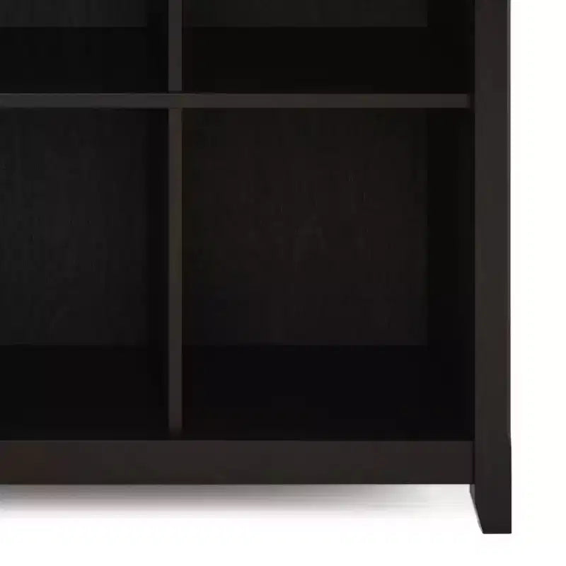 Estantería de almacenamiento Halifax de 12 cubos WyndenHall de 48", marrón nogal: estilo de transición, estructura de pino y madera contrachapada, estantes fijos