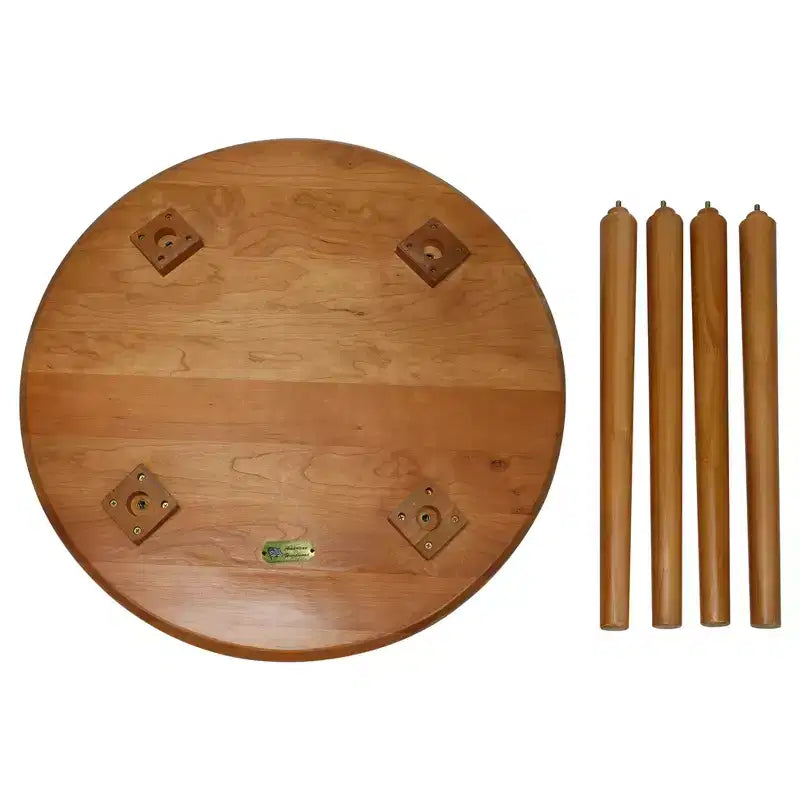 Mesa de centro - Tapa de madera maciza de cerezo - Flora Home