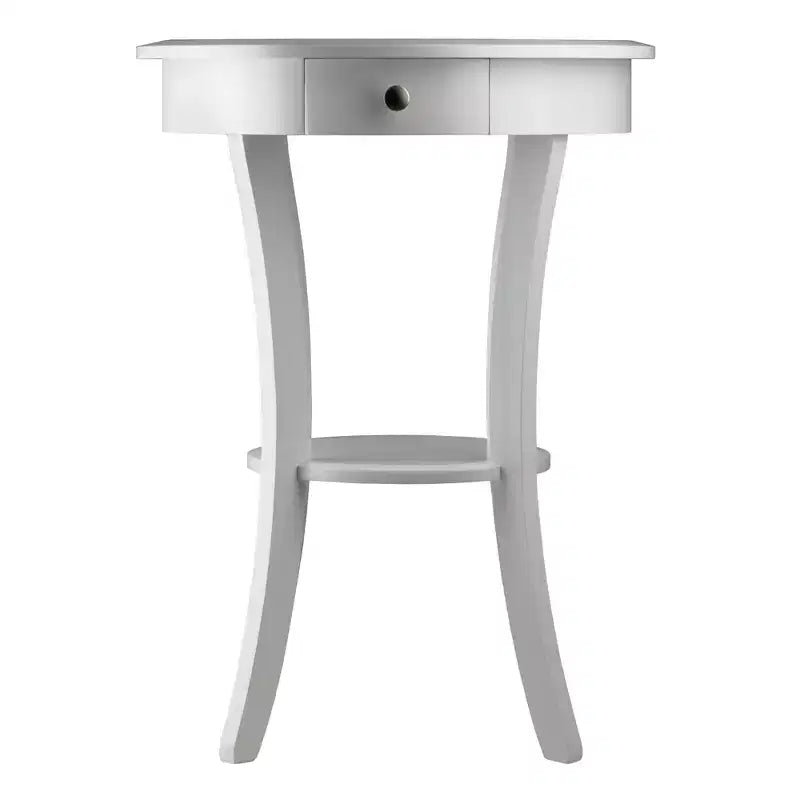 Mesa auxiliar redonda Sasha - Blanco - Winsome