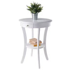 Mesa auxiliar redonda Sasha - Blanco - Winsome