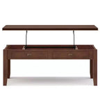 Stratford Lift Top Coffee Table Russet Brown - WyndenHall