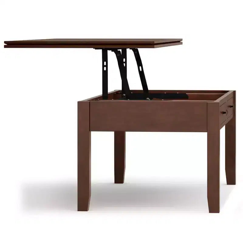 Mesa de centro elevable Stratford Russet Brown - WyndenHall