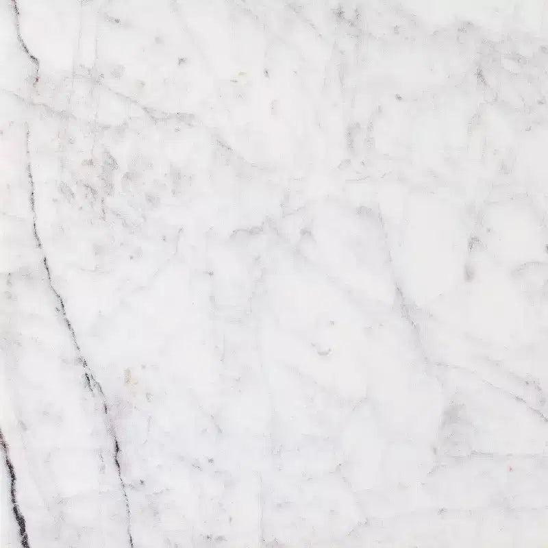 Mesa consola de metal y mármol con estante de mármol de Carrara blanco/bronce oscuro - Threshold™ diseñada con Studio McGee
