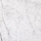 Mesa consola de metal y mármol con estante de mármol de Carrara blanco/bronce oscuro - Threshold™ diseñada con Studio McGee