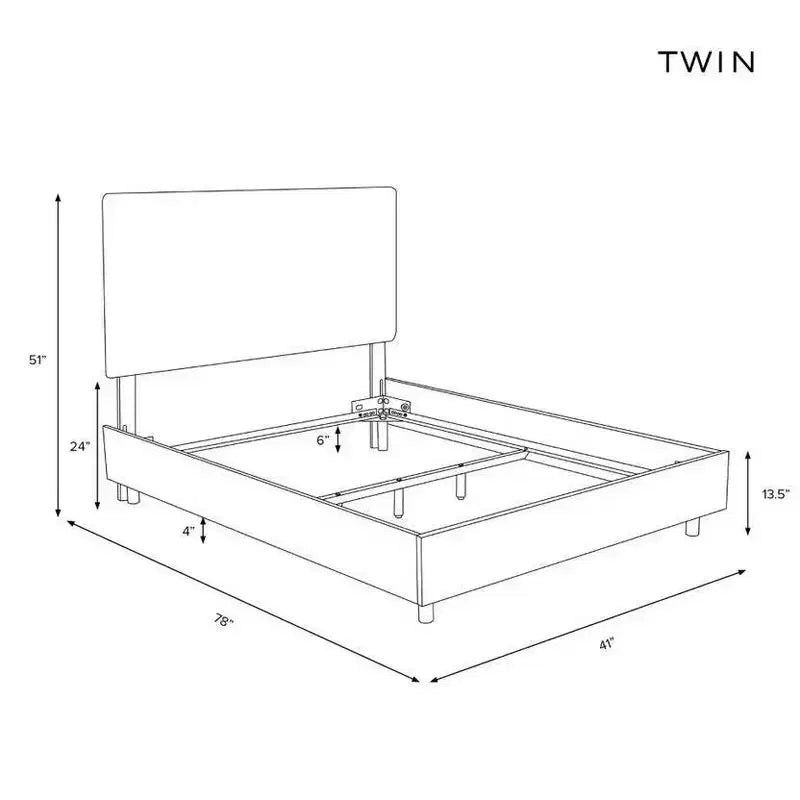 Cama Skyline Furniture Harper con costuras en caja