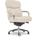 Sillón de oficina Sutherland de cuero acolchado con reposabrazos acolchados - La-Z-Boy