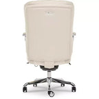Sillón de oficina Sutherland de cuero acolchado con reposabrazos acolchados - La-Z-Boy