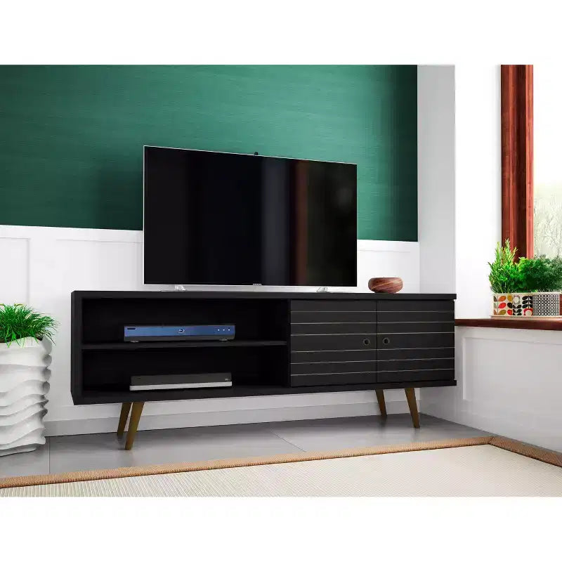 Mueble de TV Liberty de 2 estantes y 2 puertas para televisores de hasta 60 - Manhattan Comfort