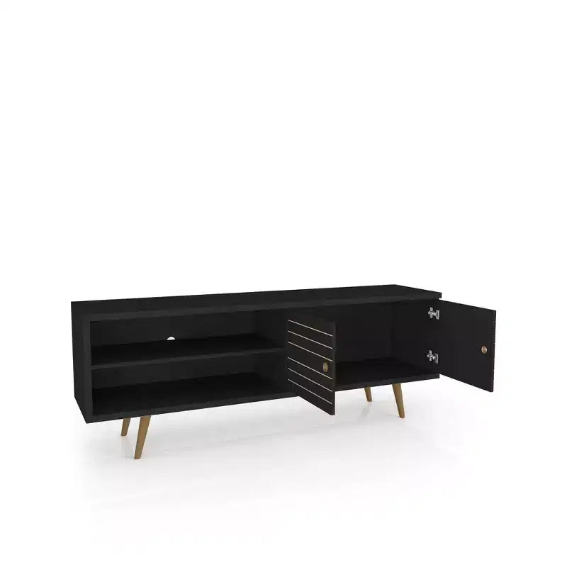 Mueble de TV Liberty de 2 estantes y 2 puertas para televisores de hasta 60 - Manhattan Comfort