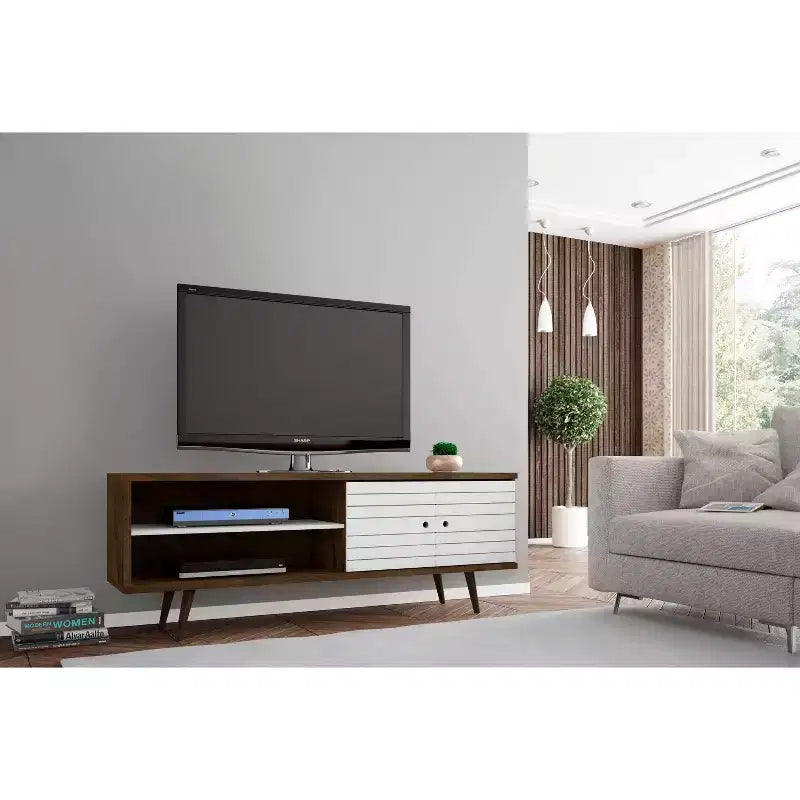 Mueble de TV Liberty de 2 estantes y 2 puertas para televisores de hasta 60 - Manhattan Comfort