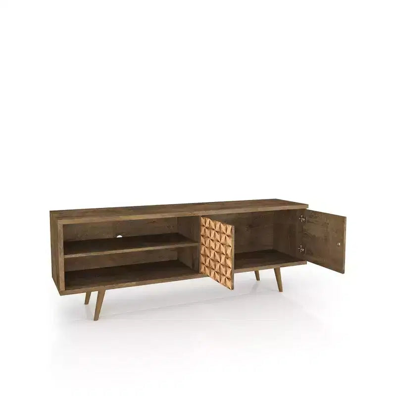 Mueble de TV Liberty de 2 estantes y 2 puertas para televisores de hasta 60 - Manhattan Comfort