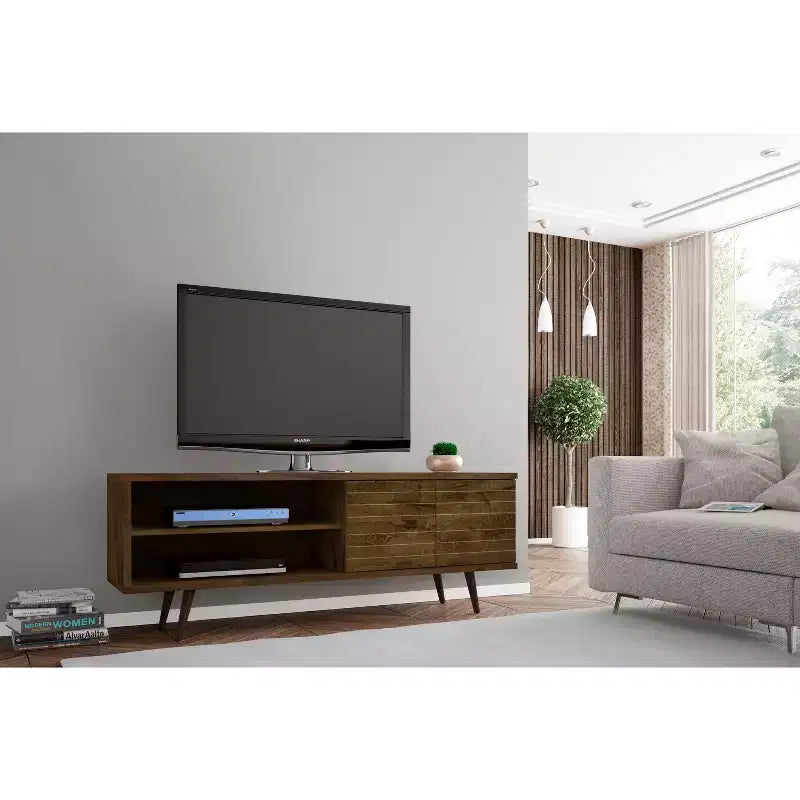 Mueble de TV Liberty de 2 estantes y 2 puertas para televisores de hasta 60 - Manhattan Comfort